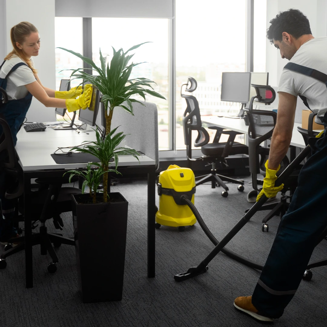 office cleaning professionals at work in san diego